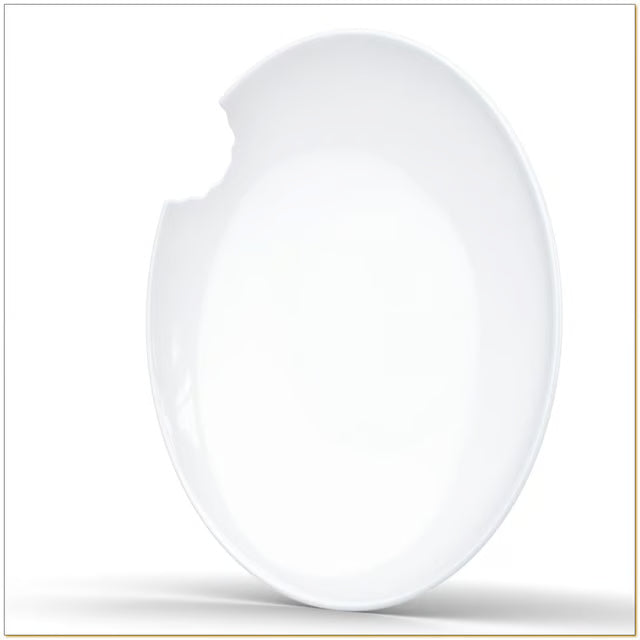 Tiefe Teller mit Biss