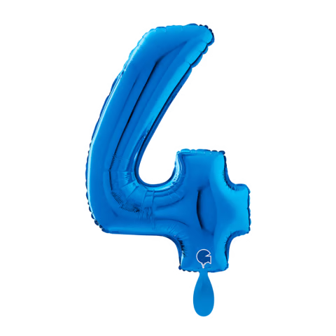 XL Zahl Blau 4