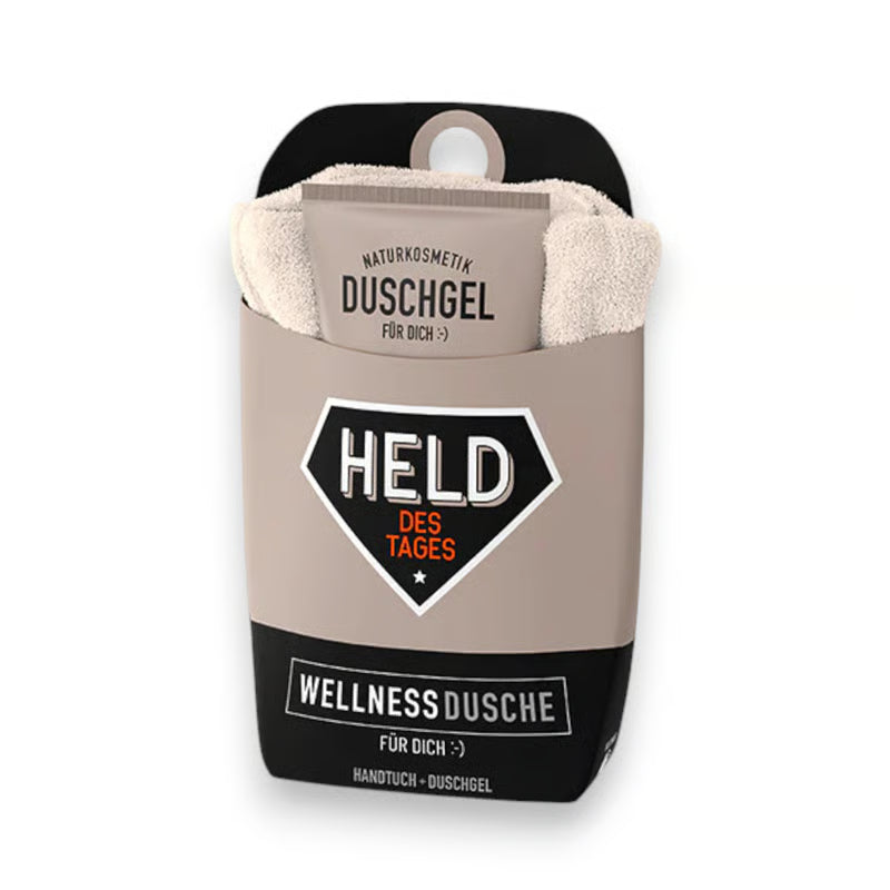Wellnessdusche Held des Tages