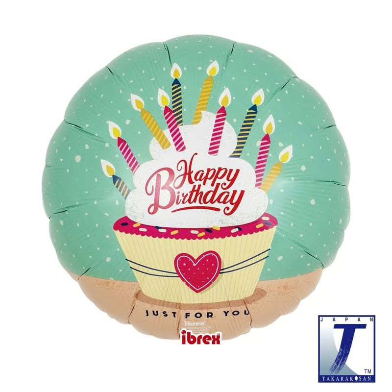 Happy Birthday Cakes & Candles Ballon
