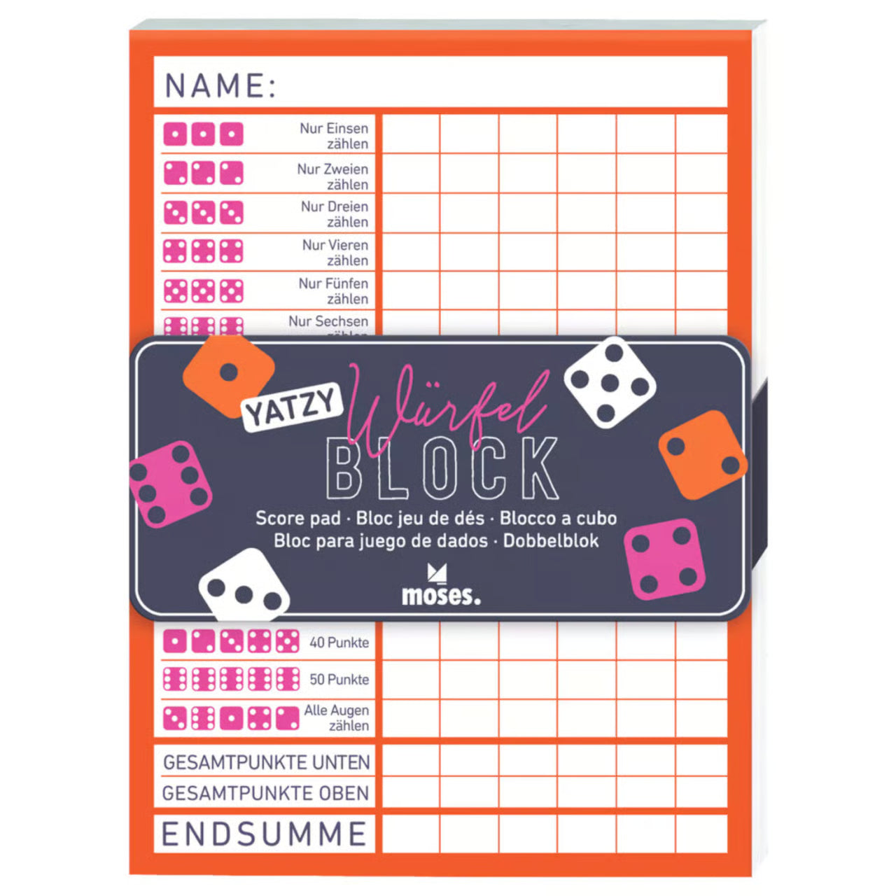 Yatzy Würfel Block