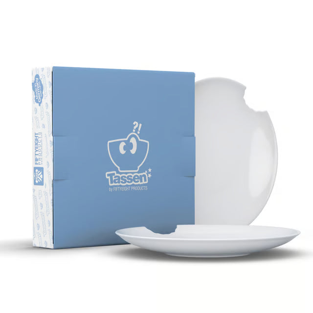 Tiefe Teller mit Biss