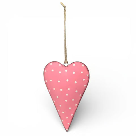 Metall Herz Pink