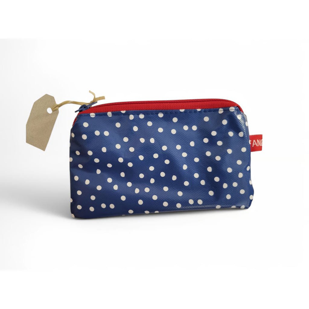 Flache Tasche aus Wachstuch