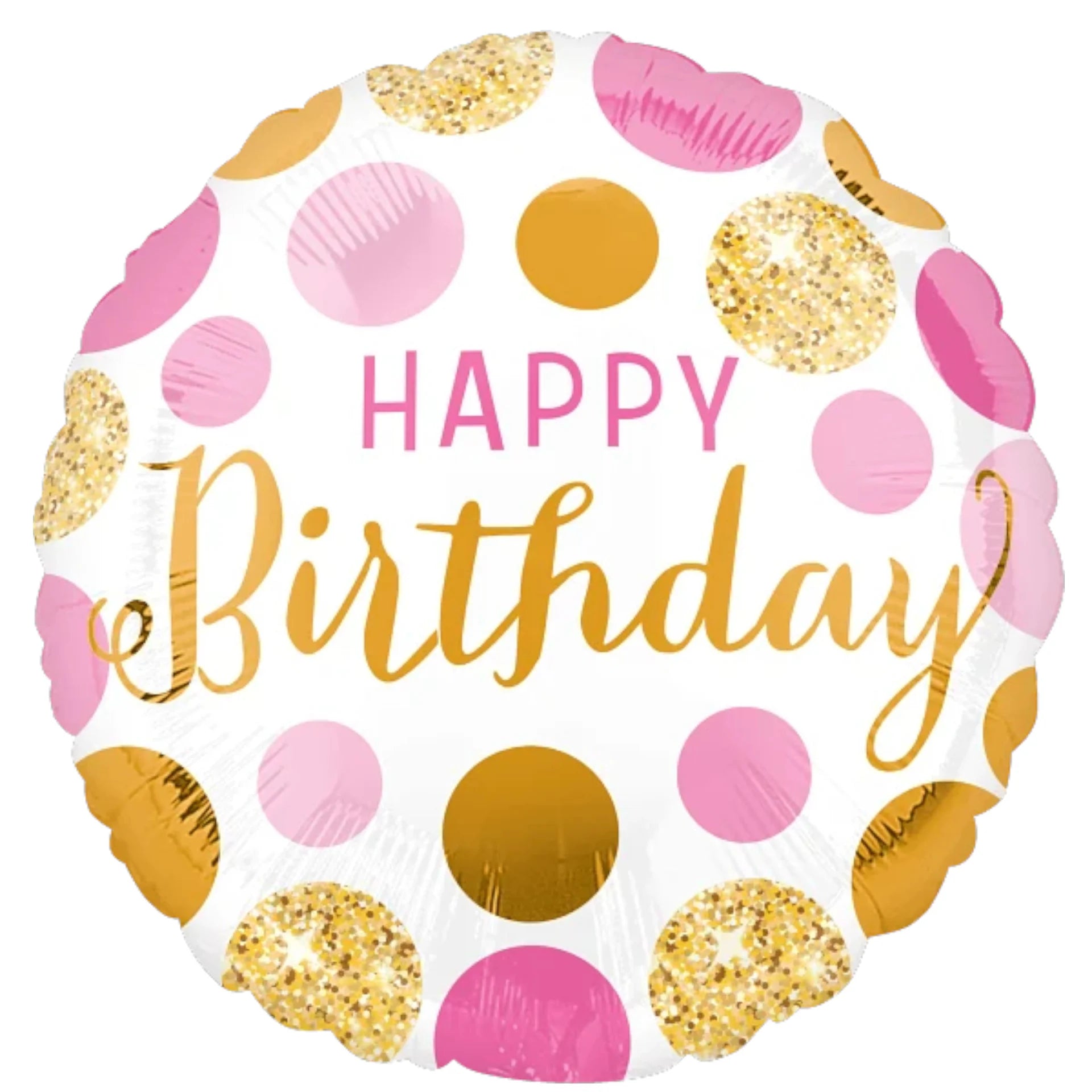 Happy Birthday Pink & Gold