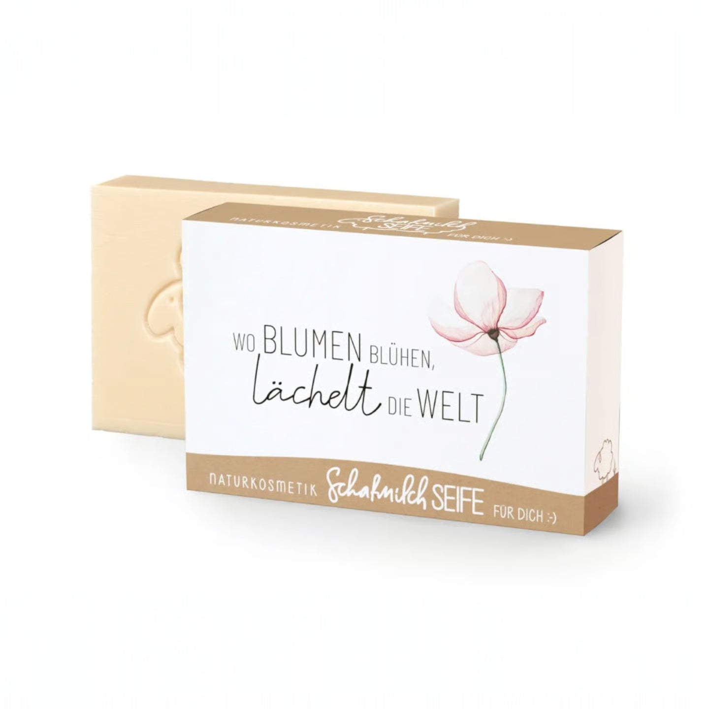 Seife Wo Blumen blühen, lächelt sie Welt