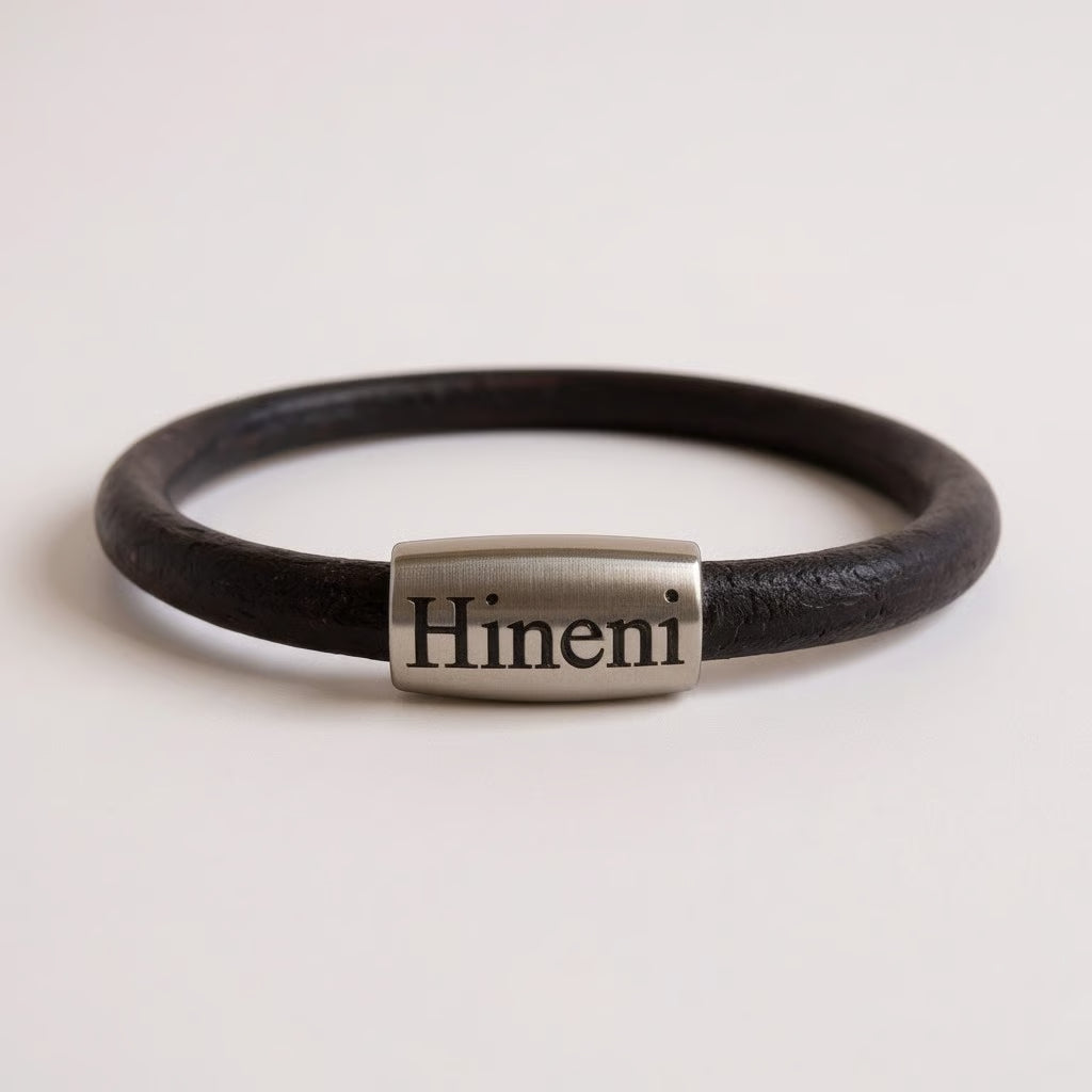 Lederarmband "Hineni" Braun