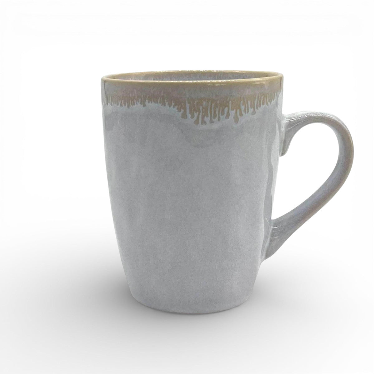 Stoneware Becher Polarweiß