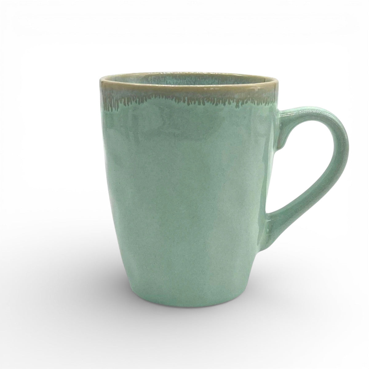 Stoneware Becher Türkis